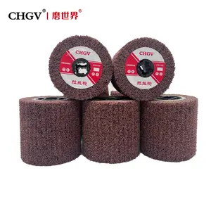 Wholesale Non Woven Sand Cloth Flap Sanding No Sand Inclusion Wire Drawing Wheel For Grinding