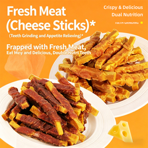 Bâtonnets à mâcher pour animaux <span class=keywords><strong>de</strong></span> compagnie au <span class=keywords><strong>fromage</strong></span>, poulet et canard séché, disponibles en gros |   Collation riche en protéines pour chiens et chats, marque privée universelle - Product Image 2