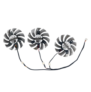 Ventilateurs de refroidissement 75 mm T128010SM PLD08010S12H 2 broches 3 broches pour cartes graphiques Gigabyte AMD Radeon <span class=keywords><strong>R9</strong></span> <span class=keywords><strong>270X</strong></span> 280X 290X WINDFORCE 3X - Product Image 4