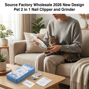 2026 Venta al por mayor de fábrica: Cortaúñas eléctrico 2 en 1 multifunción para mascotas con logotipo personalizado, ideal para negocios mayoristas. - Product Image 1
