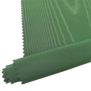 Bengaline Fabric 100% Nylon Silk Green Moire Embossed Breathable Woven Technique <strong>for</strong> Girls Academic Gown and Suit Coat - Product Image 2