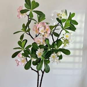 Flores Artificiales de Pittosporum, Arreglo Floral de Seda Blanca y Rosa para Decoración del Hogar, Accesorios para Bodas - Product Image 4