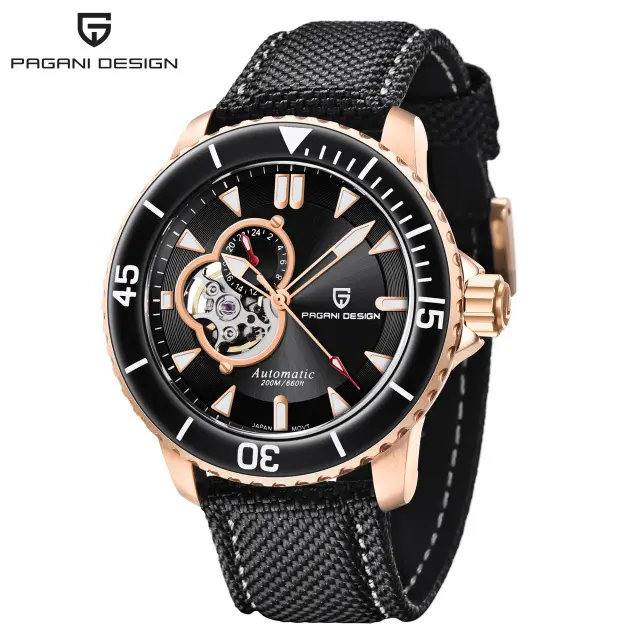 PAGANI DESIGN 1674 Top Brand Men Mechanical Watch for men 200M Waterproof Diving Pilot Watches NH39 clock reloj hombre