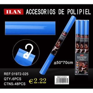 Rotolo di similpelle blu Ilan 50x70cm per artigianato e decorazione - Product Image 3