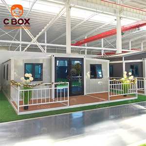 Cbox, maison modulaire miniature de luxe de 20 pieds, très vendue, pliable, villa mobile d'extérieur avec toilettes, maison préfabriquée extensible en conteneur - Product Image 2