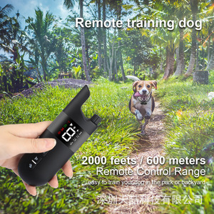 <b>Remote</b> <b>Controlled</b> Dog Trainer 600m Sound <b>Vibration</b> Electric Shock Collar One-To-One Pet Training Supplies - Product Image 4