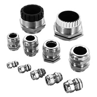 Alemán americano impermeable IP68 NPT níquel latón prensaestopas Metal Cable glándula juntas conector con PG diente para uso al aire libre