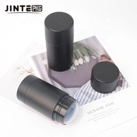Flacon vide de déodorant noir rond de 30g, 50g, 75g, 90g, avec système de torsion, pour emballage de stick déodorant