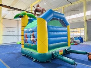 Château gonflable YZ Monkey Jungle XZ-223 4x5m en PVC avec toboggan, centre <span class=keywords><strong>de</strong></span> jeux aquatiques extérieur pour 5 enfants, installation facile - Product Image 6