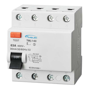 ODM timelec อิเล็กทรอนิกส์ A Type 3 P + N 80A rccb (RCD) TML1-63วงจรตัดวงจร3เฟส - Product Image 1