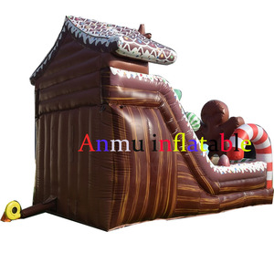 Château gonflable à thème biscuits, favori des enfants, avec toboggan inclus, taille personnalisable. - Product Image 6