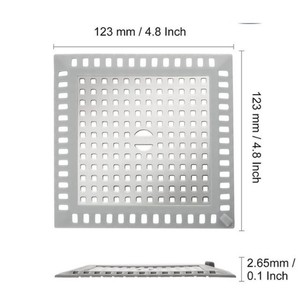 Bộ Lọc Tóc Bồn rửa chống chặn Bộ lọc tóc bắt phụ kiện phòng tắm bồn tắm thoát nước Sàn bằng thép không gỉ bẫy tóc - Product Image 4