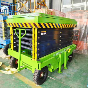 Gunting listrik bergerak Manual 18m 500kg, Platform pengangkat gunting listrik seluler hidrolik - Product Image 5