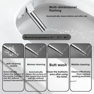 <span class=keywords><strong>Toilette</strong></span> intelligente pour la maison, entièrement automatique, en céramique, sans pression d'<span class=keywords><strong>eau</strong></span>, séchage intégré, chauffage instantané, commande vocale, mousse, autonettoyante - Product Image 2