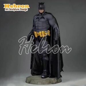 Statue <span class=keywords><strong>de</strong></span> personnage <span class=keywords><strong>DC</strong></span> <span class=keywords><strong>Comics</strong></span> <span class=keywords><strong>de</strong></span> haute qualité 1_1, super-<span class=keywords><strong>héros</strong></span>, sculpture Batman grandeur nature en fibre <span class=keywords><strong>de</strong></span> verre, grandes créations en résine - Product Image 1
