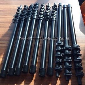 Pôles télescopiques longs <span class=keywords><strong>en</strong></span> fibre de verre et fibre de carbone avec crochets, poignée <span class=keywords><strong>en</strong></span> <span class=keywords><strong>aluminium</strong></span>, longueur personnalisable, mât métallique non conducteur - Product Image 4