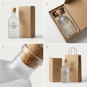 <span class=keywords><strong>Bouteille</strong></span> en verre plate vide avec bouchon en liège 200ml 250ml 350ml pour whisky, spiritueux, gin, brandy, vodka, contenant de boisson - Product Image 2