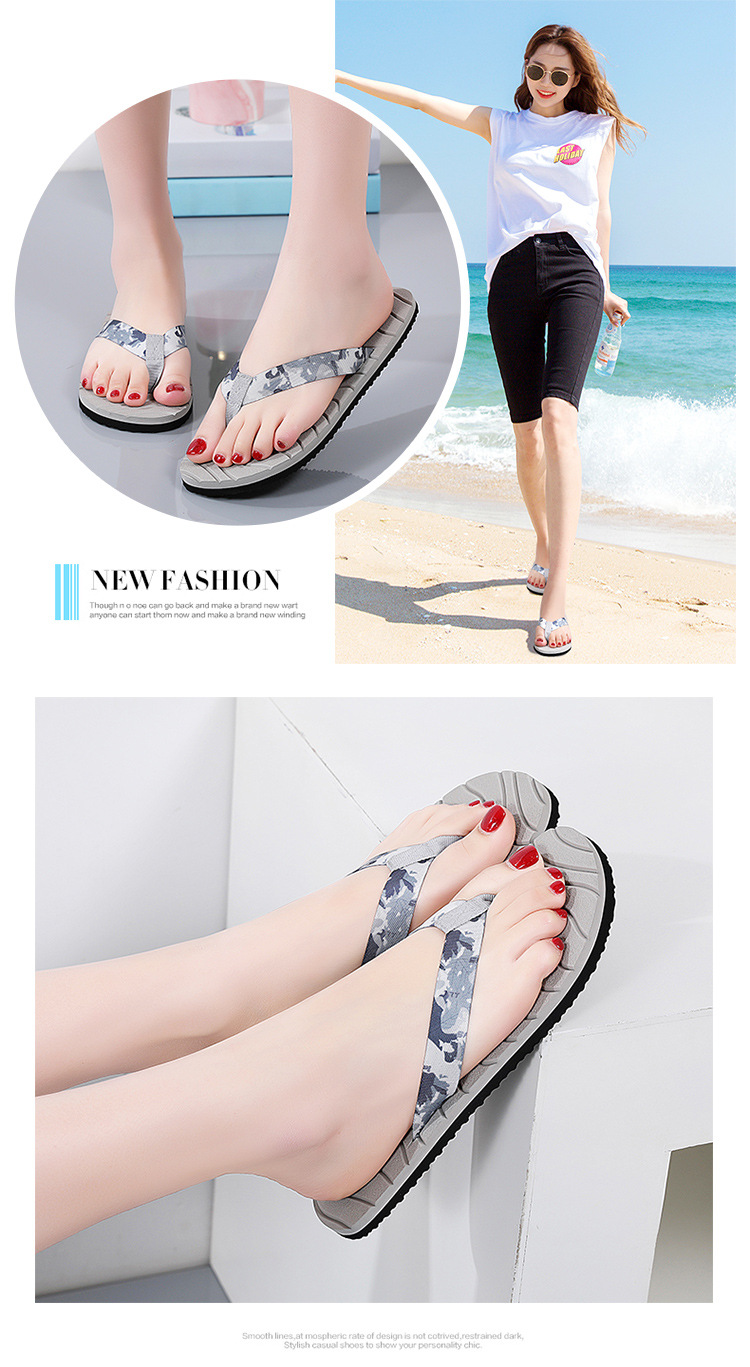 Fashion Ladies Slippers Wedges Flip flops Sandals for Women Shoes Thick Soles EVA Filpflops