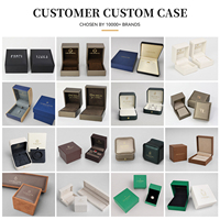 Coffret à bijoux Zebopak en cuir PU blanc luxueux avec emblème couronne pour l'emballage de bagues de mariage, colliers et bracelets