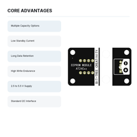 Module de mémoire EEPROM 24CXX I2C, carte de stockage de données non volatile 2,5 V 5,5 V pour projets embarqués Arduino