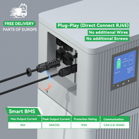 Batterie au lithium LiFePO4 empilable haute tension en stock UE 10 kWh 15 kWh 20 kWh pour stockage d'énergie solaire domestique hors réseau/hybride
