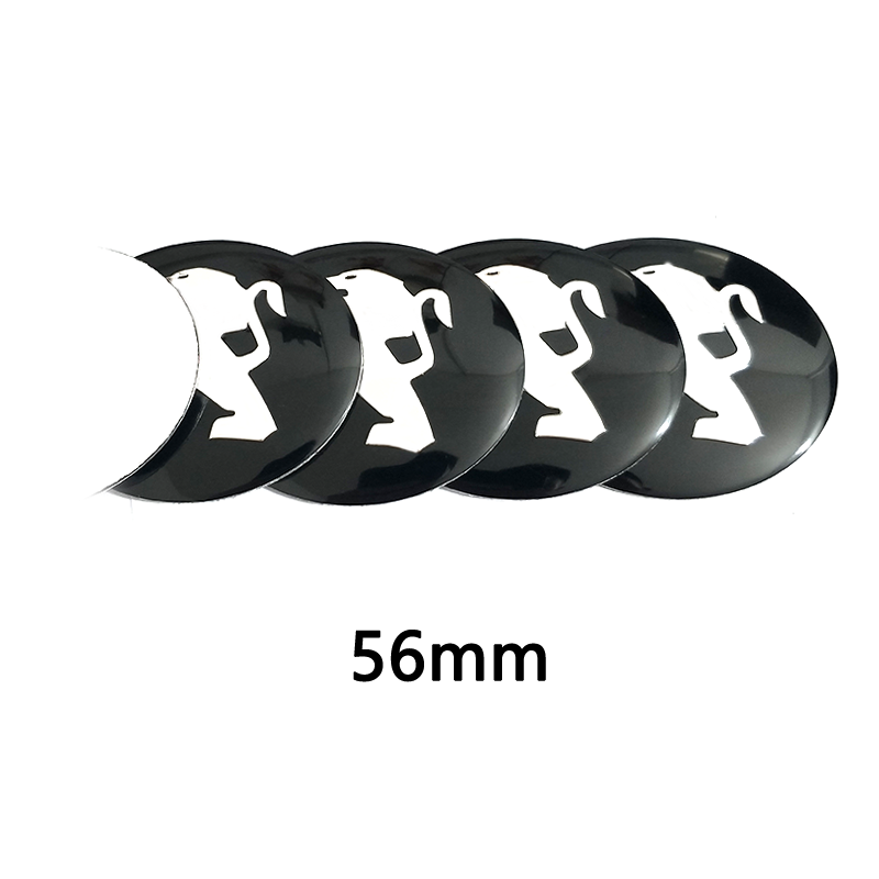 56mm Black Sticker