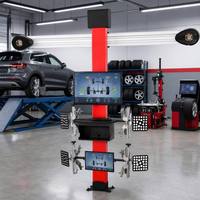 Équipement automobile le plus vendu : Équilibreuse de roues 3D et aligneur quatre roues pour atelier de pneus et service automobile, capacité 60 kg, 220 tr/min