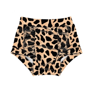 Celana Pendek Bayi Perempuan Motif Leopard Cetak Kustom Musim Panas OEM, Celana Pendek Bayi Baru Lahir, Celana Pendek Anak Pinggang Tinggi - Product Image 4