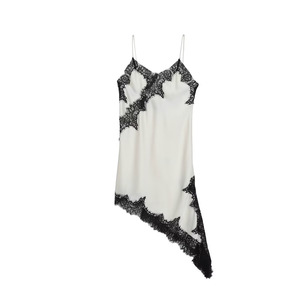 Abito Casual da Donna Europeo e Americano con Bordi in Pizzo Irregolari e Stile Seducente - Product Image 4
