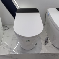 Nouveau modèle 2026 WC intelligent à poser au sol avec capteur d'ouverture automatique, siège chauffant, double chasse, télécommande, en céramique, siphon en P