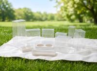 Boîte en plastique pliable personnalisable, boîte rectangulaire transparente en PET, boîte en plastique PP pliable pour l'emballage alimentaire et les cosmétiques