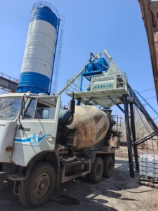 Stationäre HZS50 50 m3/H Schaufel förderer Beton mischa nlage mit voll automatischer Computers teuerung - Product Image 3
