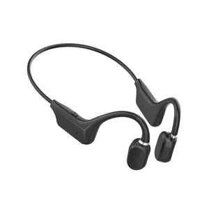 Écouteurs professionnels avec microphone et carte TF, oreillettes à conduction d'air noire, casque de course, nouveau style, de haute qualité, pour sport,