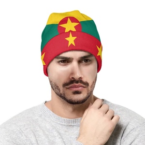Casquettes Splendid Hats Red Star Always Goes Grenada en polaire microfibre, unisexe, lavées, effet éclairé, chaudes pour l'hiver et la plage, à la demande - Product Image 2