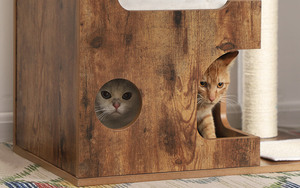 Speedypet Árvore Do Gato de Madeira Para Animais de Estimação, Moderno Em Madeira De Luxo Gato Árvore de Escalada Atacado made in china madeira da árvore do gato, peças personalizadas da árvore do gato - Product Image 6