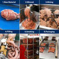 Four à fumage en acier inoxydable pour la transformation de saucisses, jambons, bacon, poulet et poisson