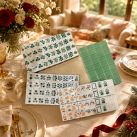 Maßgefertigtes Rosa-Grünes Mantis-Themen Indoor-Ludo-Spiel. Leuchtende Farben Langlebiges Luxuriöses Mehrschichtiges Gaming-Acryl für die Familie