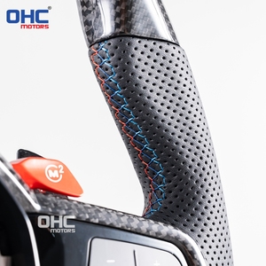 <span class=keywords><strong>Volant</strong></span> personnalisé en fibre de carbone véritable pour <span class=keywords><strong>BMW</strong></span> CS 2024 F30 G20 G30 E60 E46 F10, <span class=keywords><strong>volant</strong></span> sport en cuir OHC Motors - Product Image 2