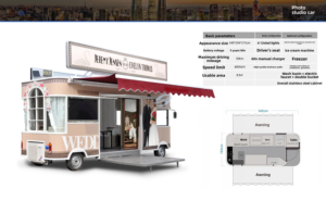 Carrito de Fotos Móvil Eléctrico de 5.4m para Bodas, Remolque para Fotografía Nupcial, Camión de Comida para Negocios de Bodas al Aire Libre - Product Image 3