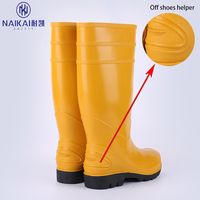 Bottes de travail antidérapantes en PVC au meilleur prix, bottes de pluie imperméables pour l'hiver, fabricant OEM ODM de 15 ans, bottes de neige légères