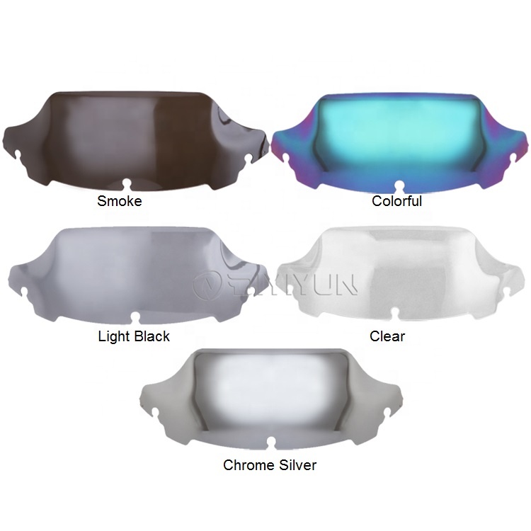 6,8 "дюймов волна круглый стержень для Harley Touring лобовое стекло обтекатель Electra Road Glide Street Glide от 14 до 20 см