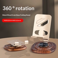 Support de bureau universel multifonctionnel pliable et rotatif pour téléphone portable et tablette, avec base à motifs, pour le jeu et le bureau