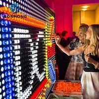 Jeu éducatif interactif mural Bonhong Lite Brite de haute qualité, tableau lumineux pour enfants, salle sensorielle