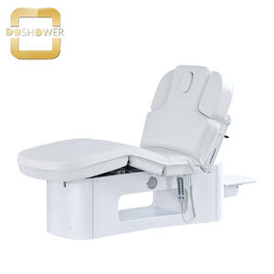 Cama curva de lujo definitiva con extensiones de pestañas personalizadas, piel de Spa Facial para cama de masaje eléctrica para muebles de salón de belleza - Product Image 4