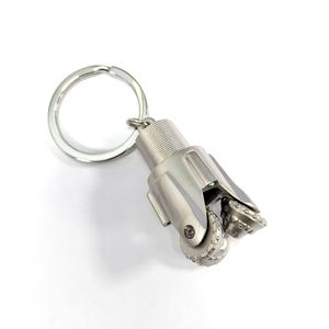 Llavero Metálico Personalizado con Broca 3D, Recuerdo de Empresa Minera, Llavero con Forma de Broca - Product Image 1