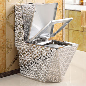 <span class=keywords><strong>Inodoro</strong></span> Plateado, Artículos Sanitarios de Platino, Baño de Lujo, <span class=keywords><strong>Inodoro</strong></span> de Una Pieza Plateado - Product Image 3