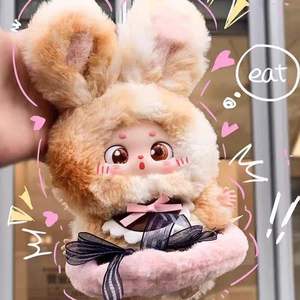 Set Originale 100% di 8 Pezzi Baby Three New IP What Should I Eat Today Bambole in Vinile Peluche Scatola Misteriosa Portachiavi Decorativi Appesi - Product Image 5