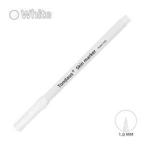 Pennarello per Marcatura Cutanea Stile Coreano per Piercing di Orecchie e Naso, Bellezza Facciale, Tatuaggio Sopracciglia, Innesto Ciglia, Strumento per Trucco Viola e Bianco - Product Image 5