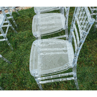 Meilleure vente chaise en plastique transparent empilable en cristal pour usage commercial pour les hôtels salon extérieur parcs pour mariages événements