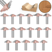 Fresa de perfil clásico de carburo de tungsteno con vástago de 1/2 pulgada para carpintería, herramientas CNC para corte de puertas